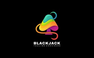 Blackjack Colorful Logo Style