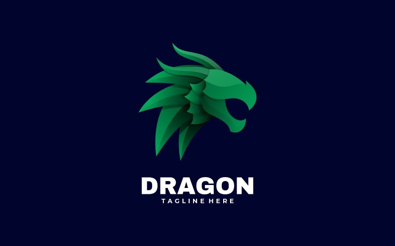 Dragon Gradient Colorful Logo Style Logo Template