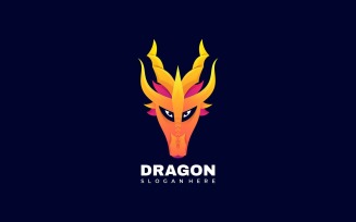 Dragon Gradient Colorful Logo Template
