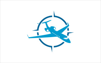 Air plane navigation vector template
