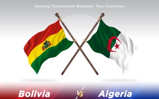 Bolivia versus Algeria Two Flags