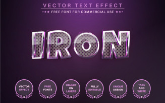 Stylish Metal - Editable Text Effect, Font Style, Graphics Illustration