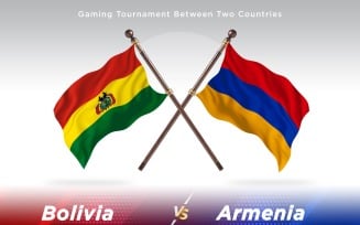 Bolivia versus Armenia Two Flags