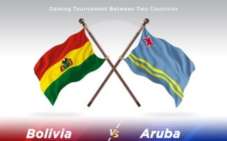 Bolivia versus Aruba Two Flags
