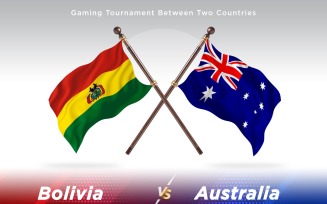 Bolivia versus Australia Two Flags