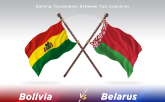 Bolivia versus Belarus Two Flags