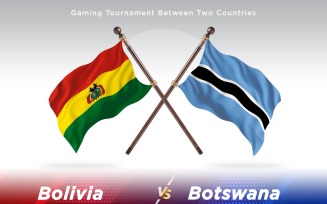 Bolivia versus Botswana Two Flags