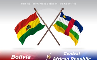 Bolivia versus central African republic Two Flags