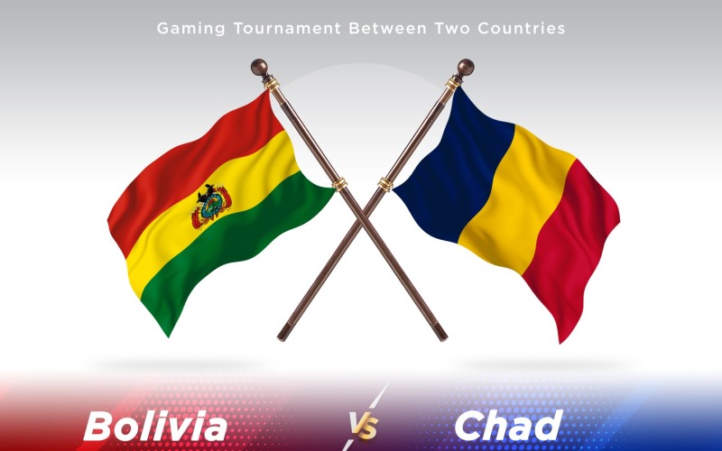 Bolivia versus chad Two Flags Illustration
