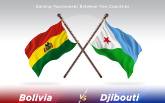 Bolivia versus Djibouti Two Flags