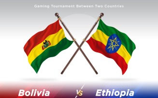 Bolivia versus Ethiopia Two Flags