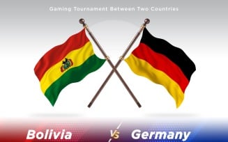 Bolivia versus Germany Two Flags