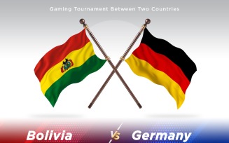 Bolivia versus Germany Two Flags