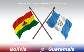 Bolivia versus Guatemala Two Flags