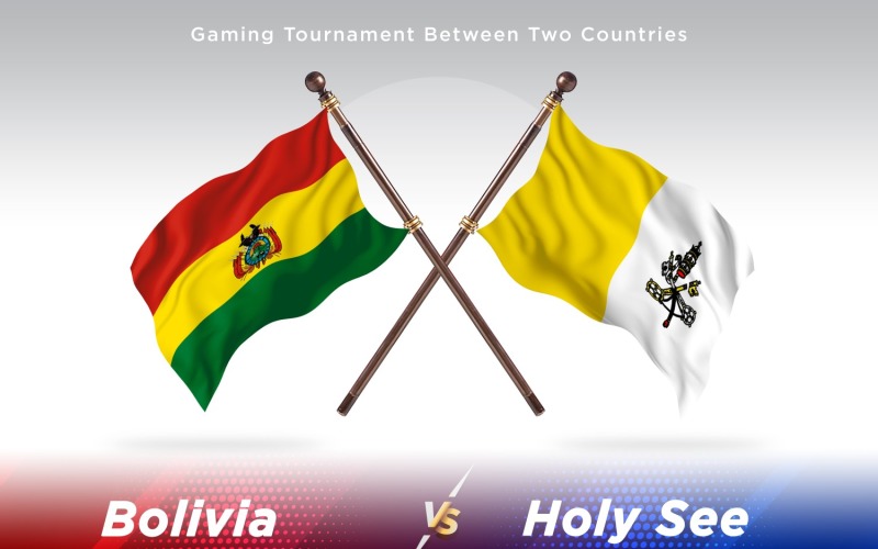 Bolivia versus holy see Two Flags Illustration