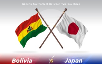 Bolivia versus japan Two Flags
