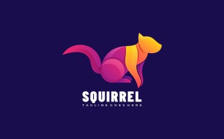 Squirrel Colorful Logo Design