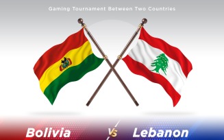 Bolivia versus Lebanon Two Flags