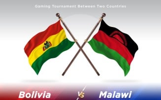 Bolivia versus Malawi Two Flags
