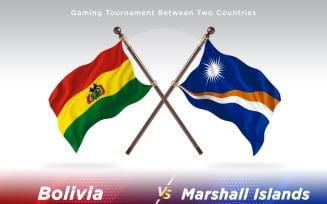 Bolivia versus Marshall Islands Two Flags