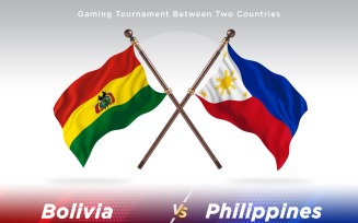Bolivia versus Philippines Two Flags