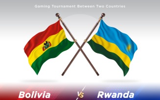 Bolivia versus Rwanda Two Flags