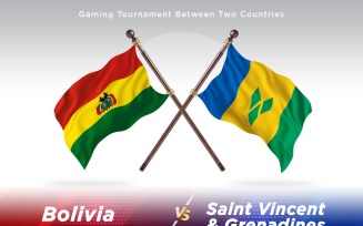Bolivia versus saint Vincent and the grenadines Two Flags