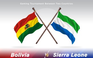Bolivia versus sierra Leone Two Flags