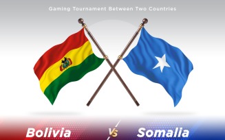 Bolivia versus Somalia Two Flags