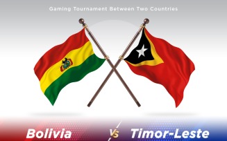 Bolivia versus Timor-Leste Two Flags