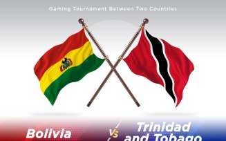 Bolivia versus Trinidad and Tobago Two Flags