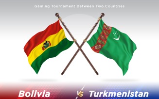 Bolivia versus Turkmenistan Two Flags