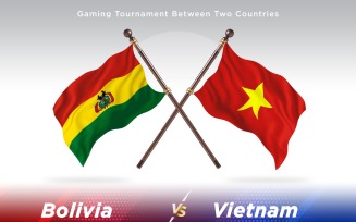 Bolivia versus Vietnam Two Flags
