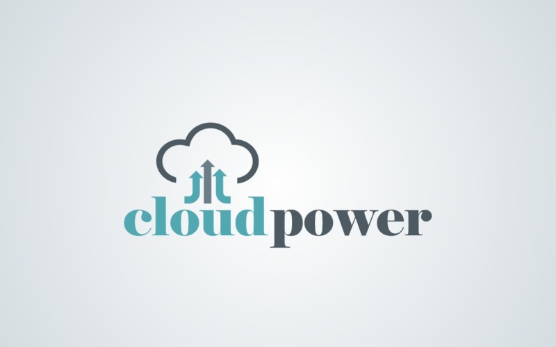 Cloud Power Creative Logo Design Template Logo Template