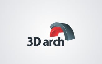 3D Arch Logo Design Template