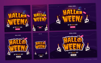 Halloween - Banner Template for promotion on Youtube and Social Media