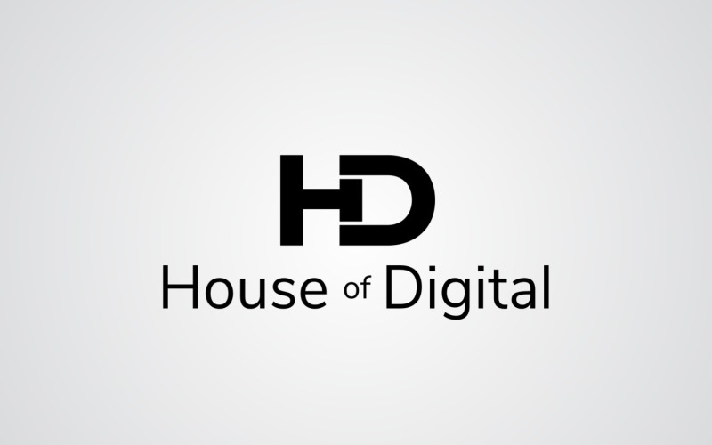 HD House Of Digital Logo Design Template Logo Template