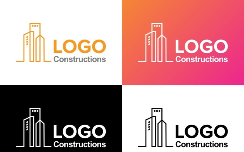 Logo Constructions Logo Design Template Logo Template