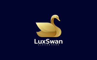 Luxury Swan Gradient Logo