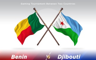 Benin versus Djibouti Two Flags