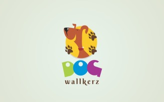 Dog Wallkerz Creative Logo Design Template