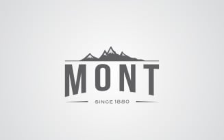 Mont Logo Design Template