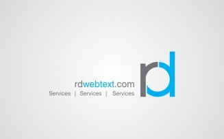 Rd Webtext Logo Design Template