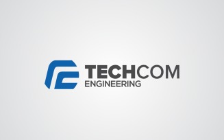 Tech Com Engineering Logo Design Template