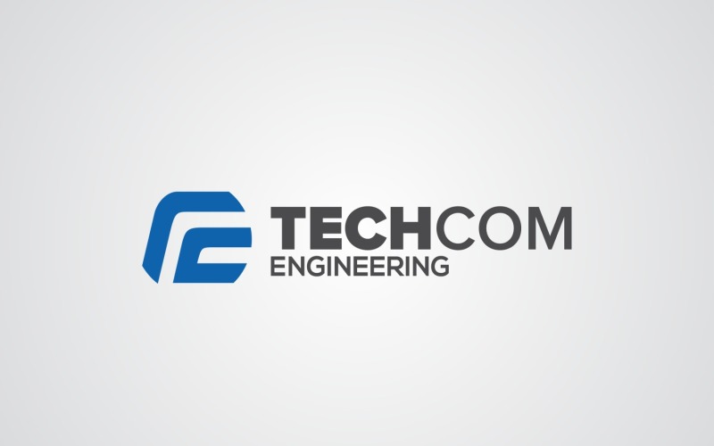 Tech Com Engineering Logo Design Template Logo Template
