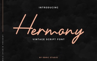 Hermony Signature Script Font