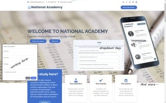 National Academy - A Landing Page Template Bootstrap Based For Training Learning Bussines