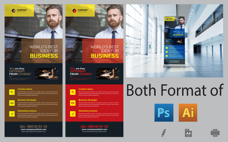 Project Proposal Roll Up Banner Corporate Identity