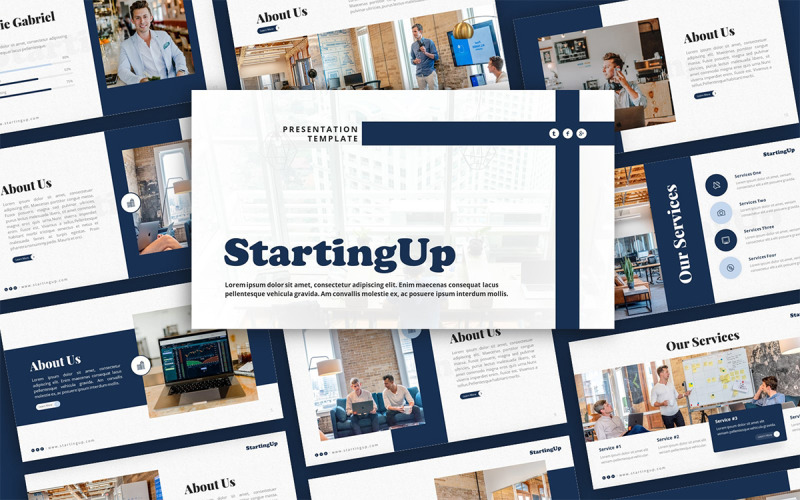 StartingUp Startup Presentation Template PowerPoint Template