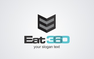 Eat 360 Logo Design Template